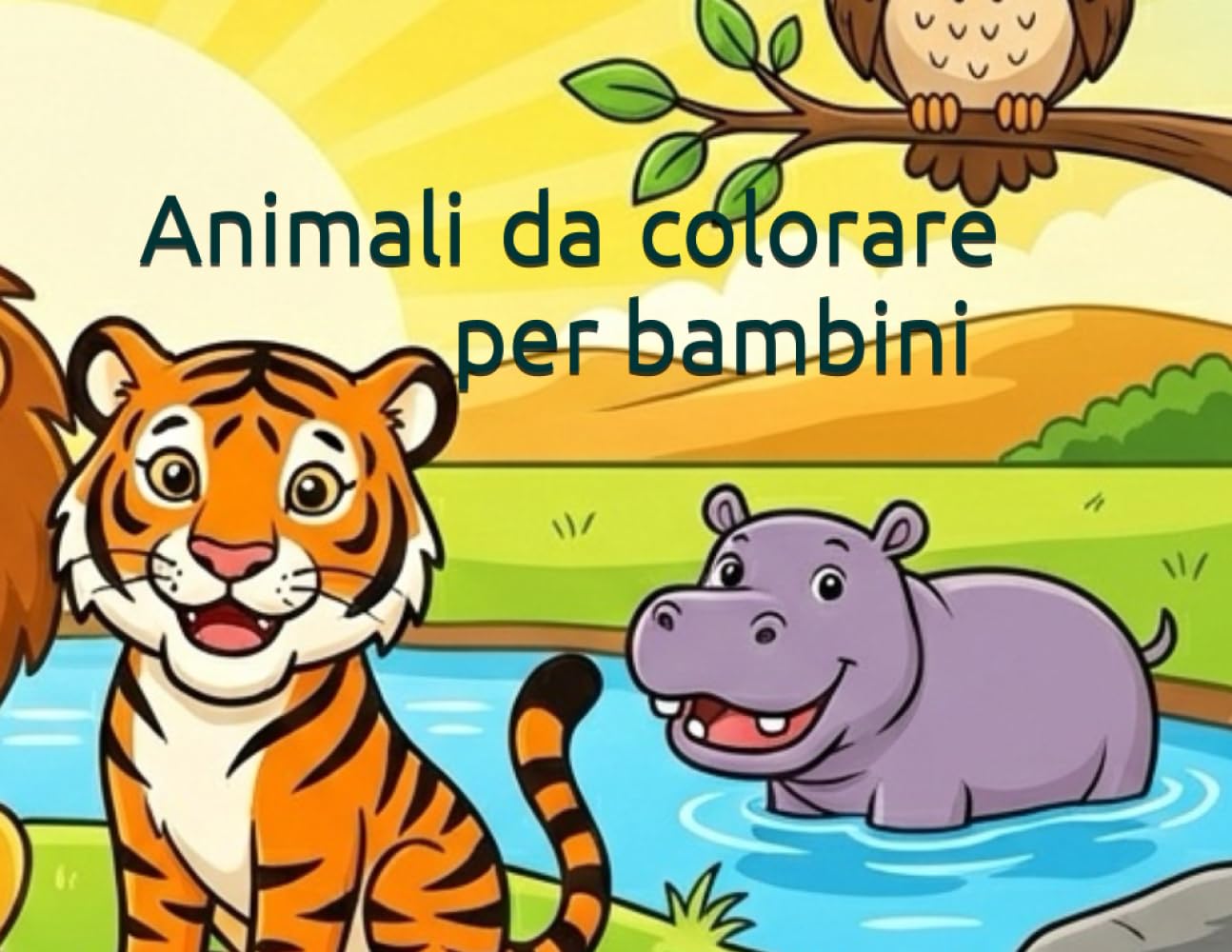 Animali da colorare per bambini: Libro con animali da colorare per bambini
