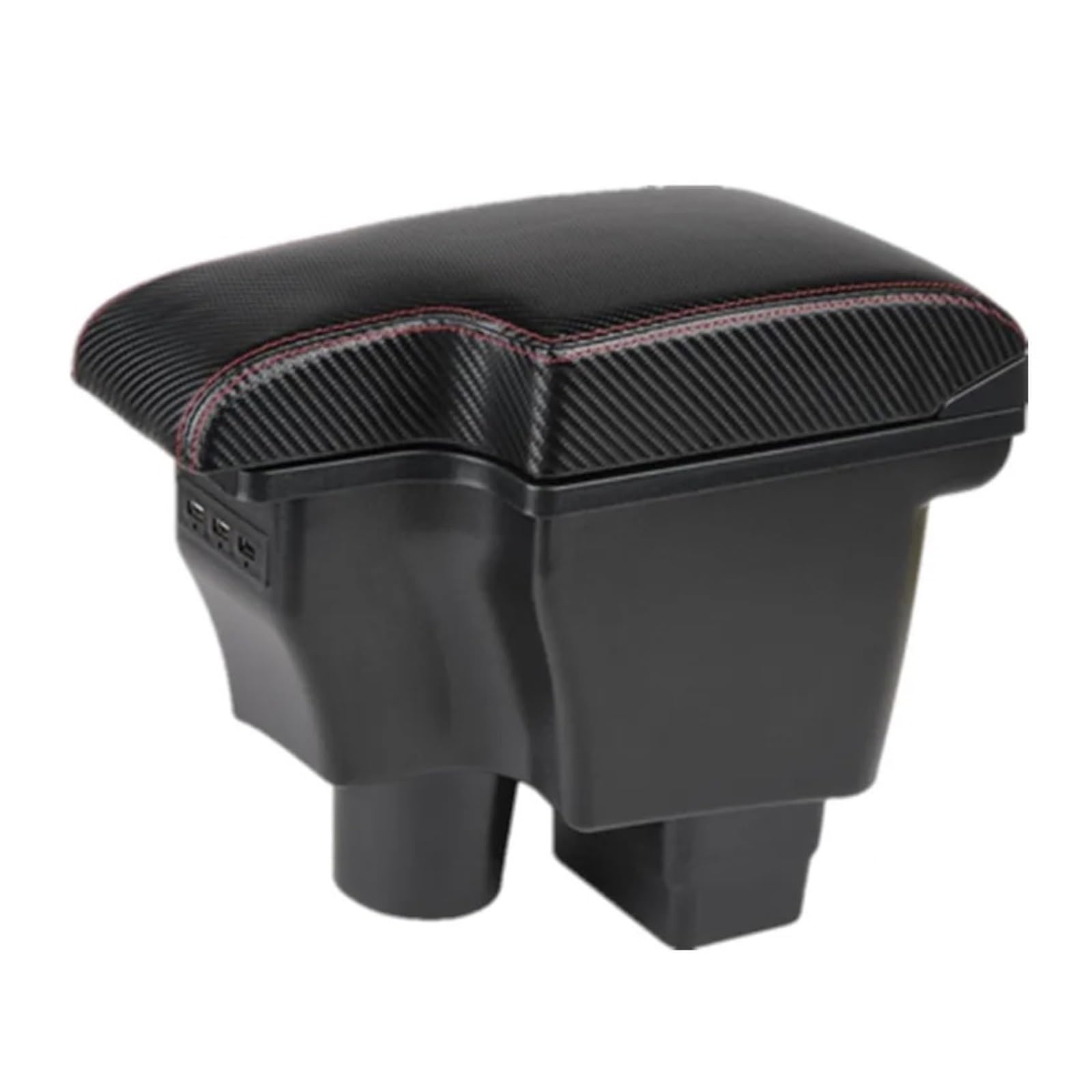 Umdjju C1 Carbon Fiber For Mazda For Cx-3 For 2 For Skyactiv Car Armrest Box Storage Charging With Usb Dedicated Retrofit Interior Accessories Car Centre Console Armrest Box(C1 Carbon Fiber)