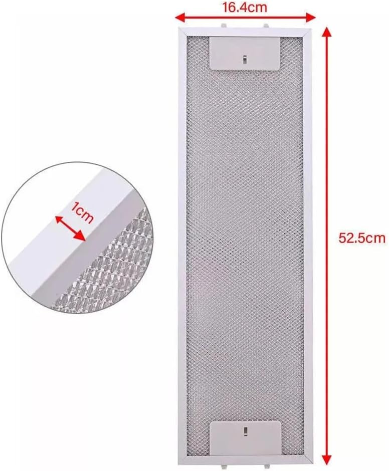 2pcs Range Hood Filters Aluminum Mesh Extractor Vent Filter，Compatible For IAG9SE4 RS6W RSFR8S RS6S Range Hood Mesh Cover Parts