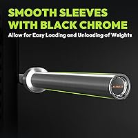 Vista 8 de Olympic Bumper Plates Bench Press Barbell Weights Set 2 - Inch, 10-55 lb Colored Rubber Weight Sets for Home Gym, Strength Training Plate Includes