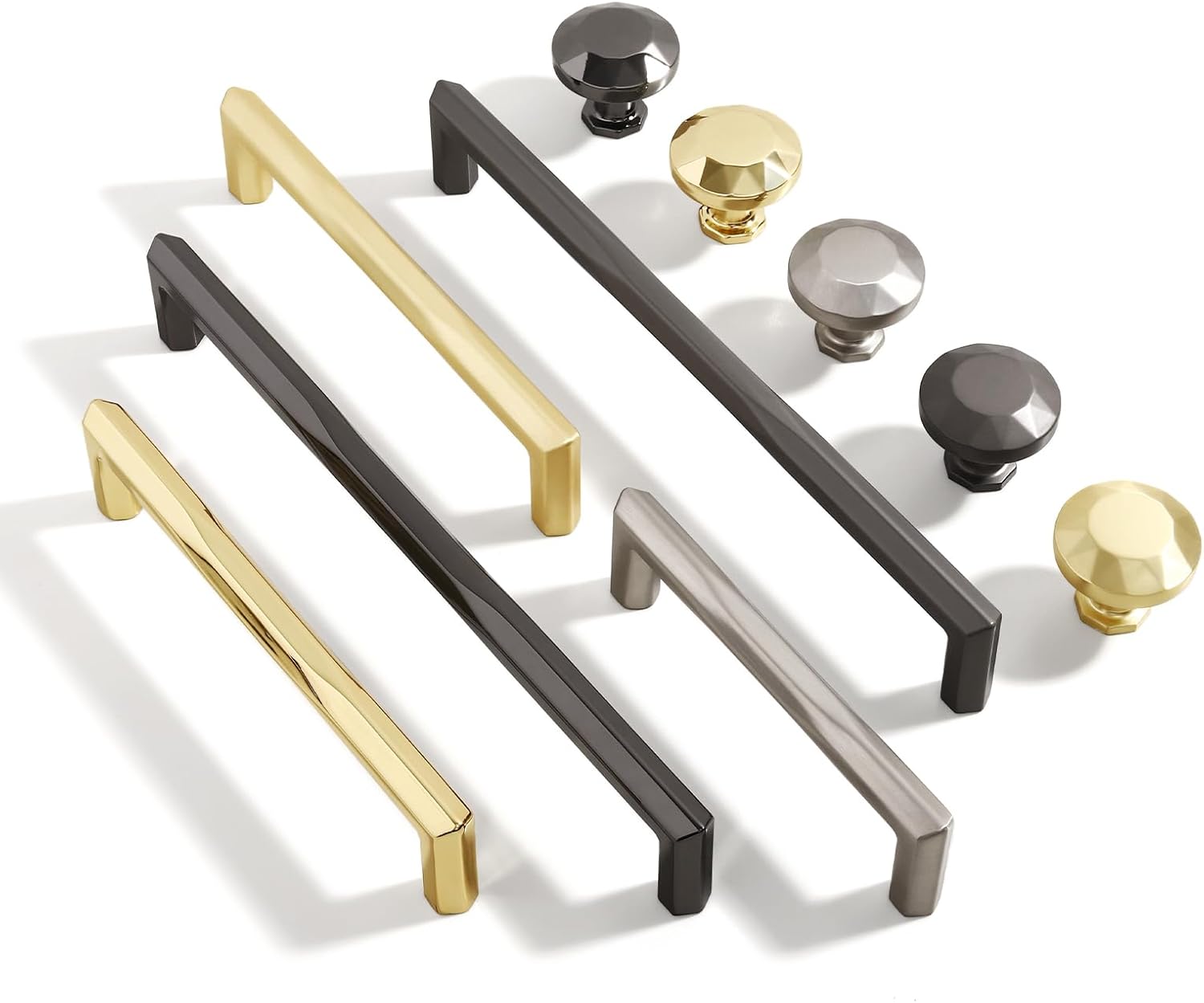 Matte Black Cabinet Pulls Kitchen Cabinet Handles Drawer Pulls Dresser Knobs Modern Cabinet Hardware (10 Pack, Matt Black, Centre Distance: 128mm/5in)