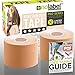 Price comparison product image NO LABEL Beige Pre Cut Kinesiology Tape - 5m Precut Sport Strapping Tapes - Muscle Tape Support - Medical Tape Roll - 20 x Pre-cut Strips - Physio Tape - Kinetic Tape - FREE PDF Ebook Taping Guide