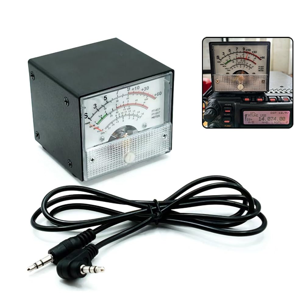 Misuratore di potenza SWR esterno, compatibile con radio YAESU FT-857D e FT-897D, cavo da 100 cm Display del segnale VSWR