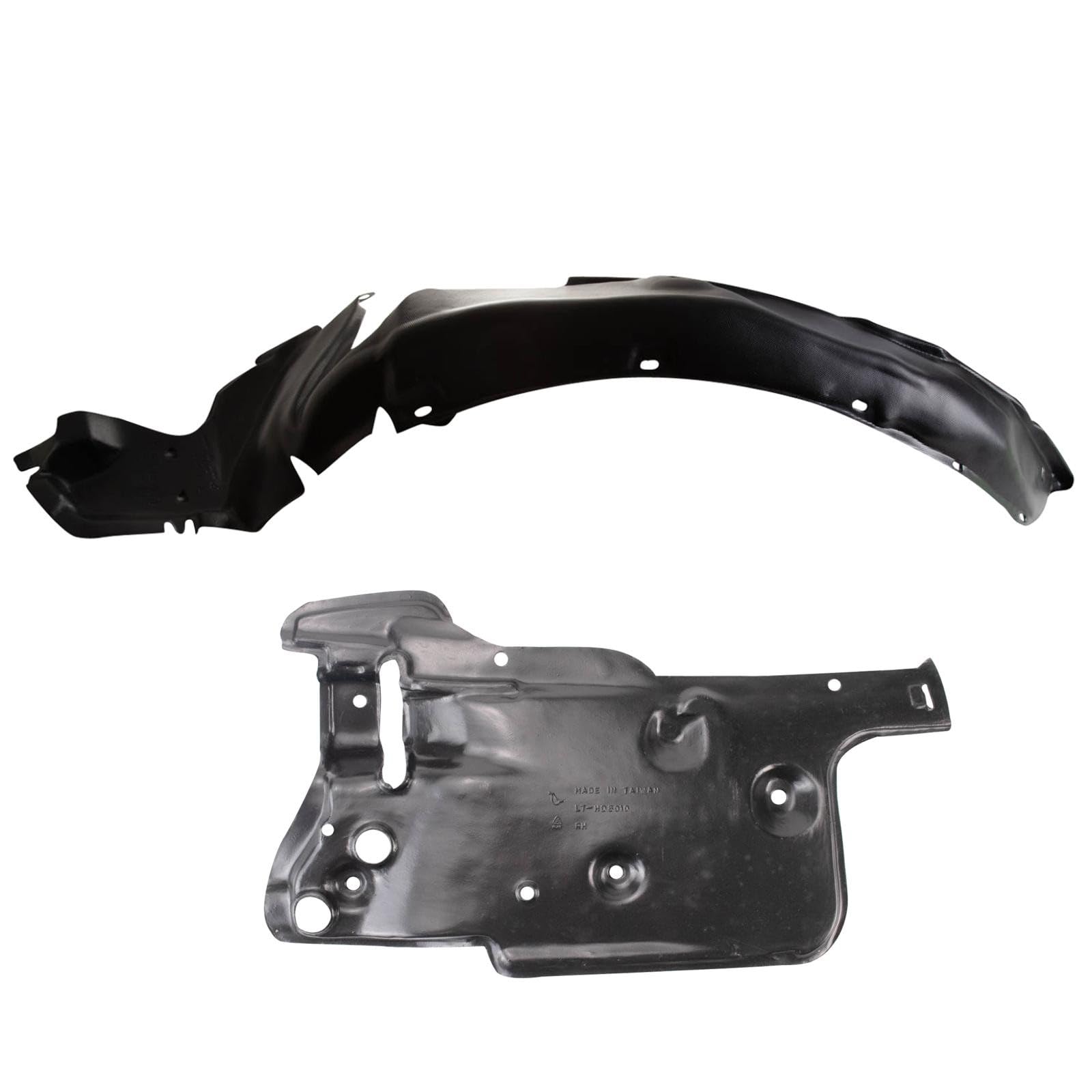 TRQ Inner Fender Liner Set | For 1988-1991 Honda Civic HO1248108 HO1251103