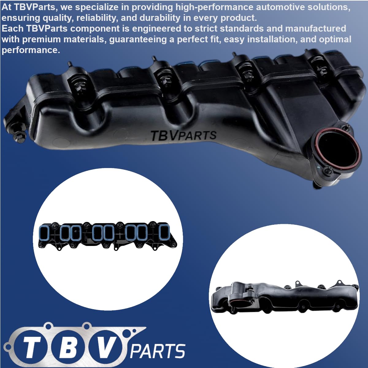 Collettore di aspirazione con guarnizioni · Compatibile con motori 2.4 Di e 2.4 TDCi · OEM 1236707, 3C1Q9424BB, 88538, 7519553, 89553 · Veicoli commerciali e telaio cabina