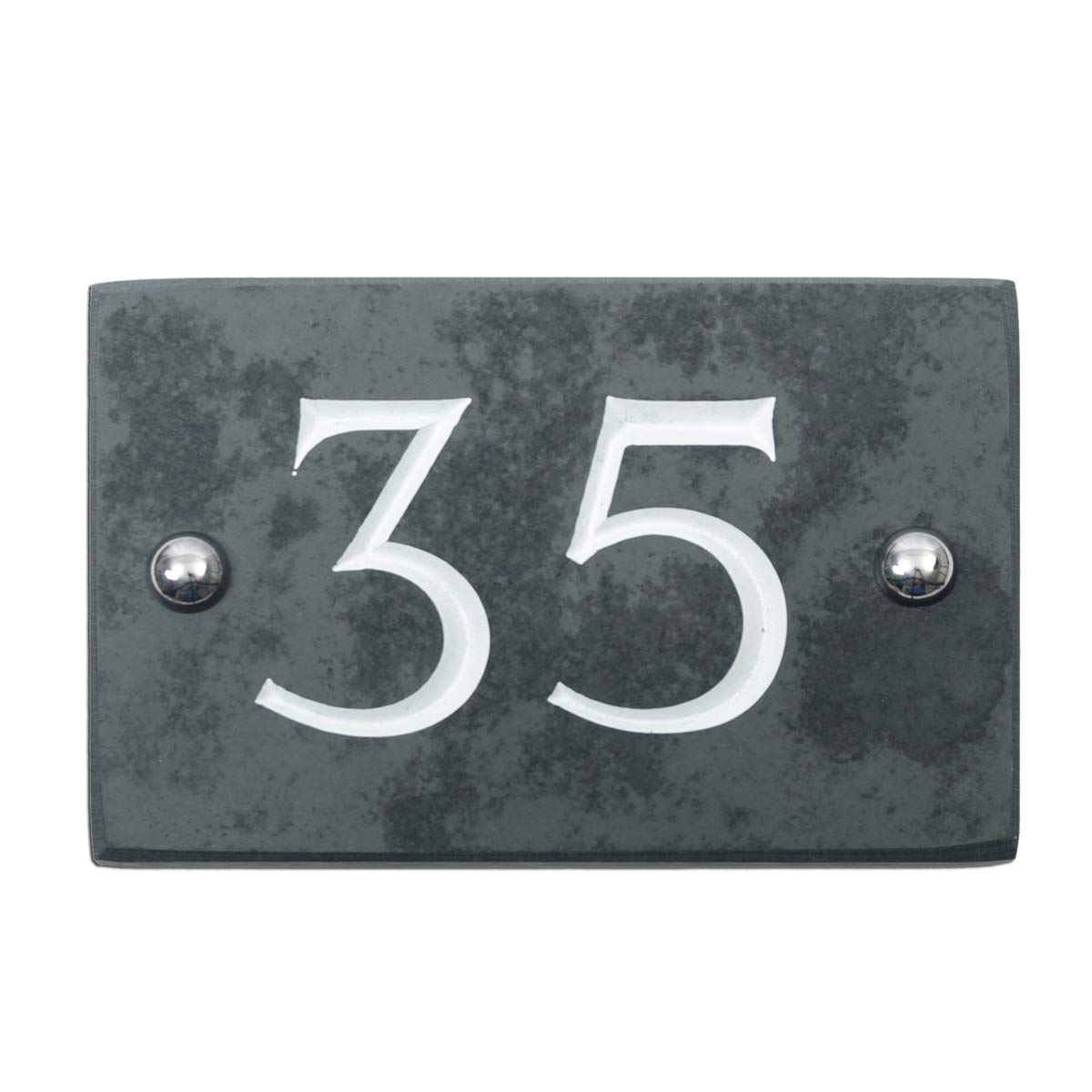 Slate Engraved House Number 35