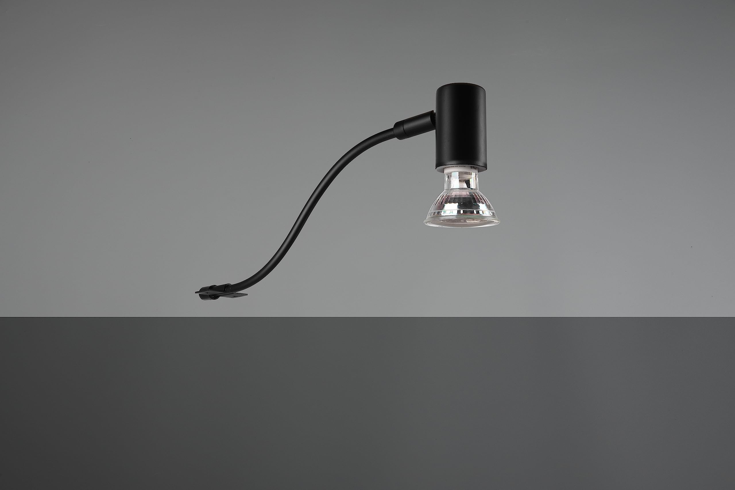 Trio, Aplique, Giada 1xGU10, max.5,0 W Cuerpo: Metal, estera negra A:5,4cm, L:34,0cm, A:11,4cm IP44,Sin bombilla