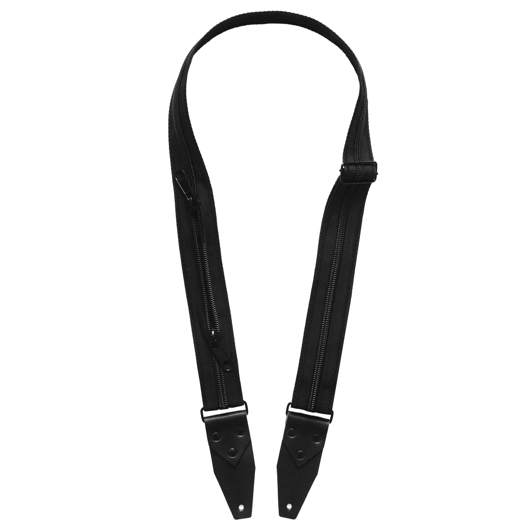 BigBo Ultra Black tracolla per chitarra, Rock, Gotico, Tracolla per cerniera, Tracolla in metallo pesante, Rock gear