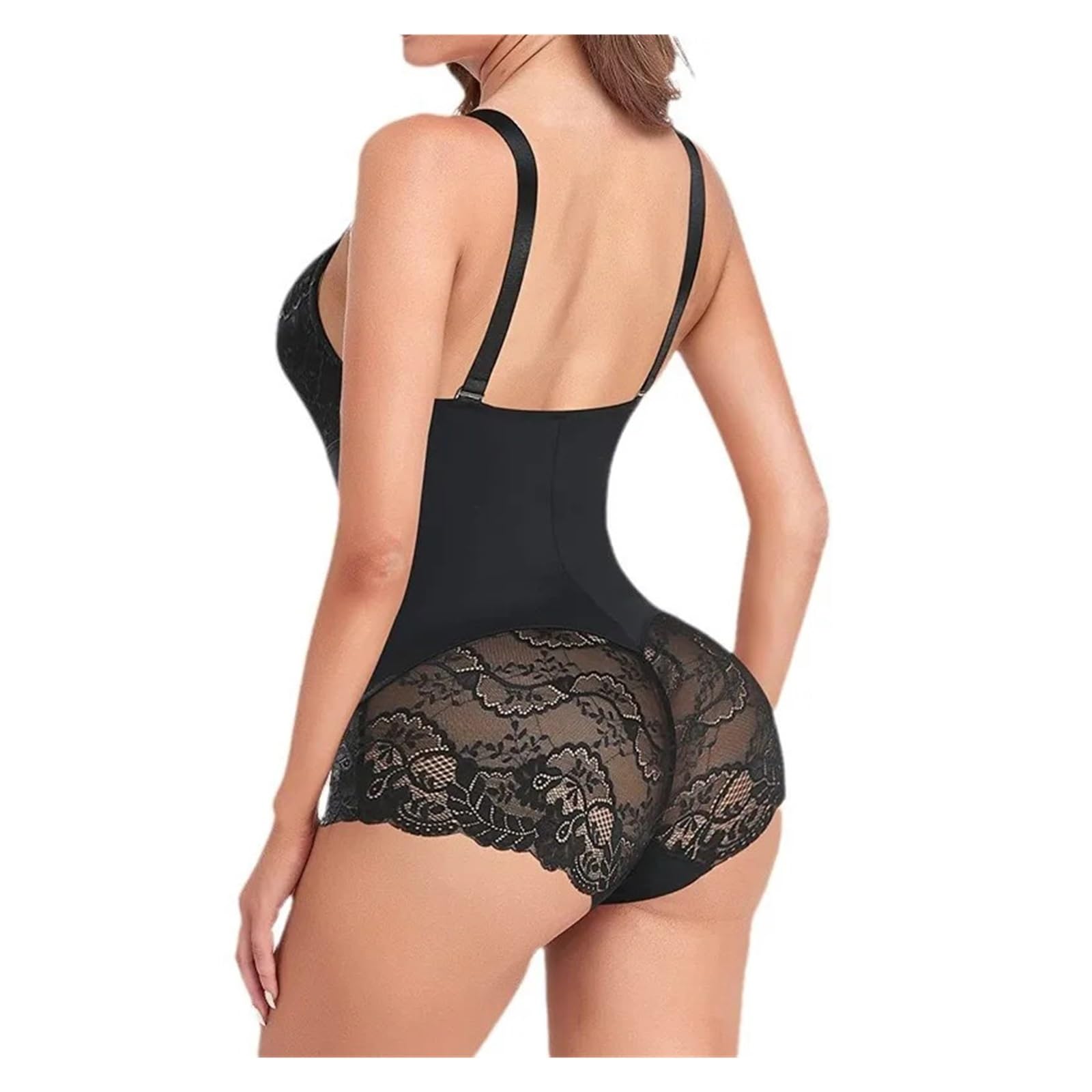 Body Shapewear Femmes Corps Complet Shaper Ventre contrôle Hanche Bout à Bout Corset Cuisse Minceur Taille Formateur sous-vêtements(White,XL)