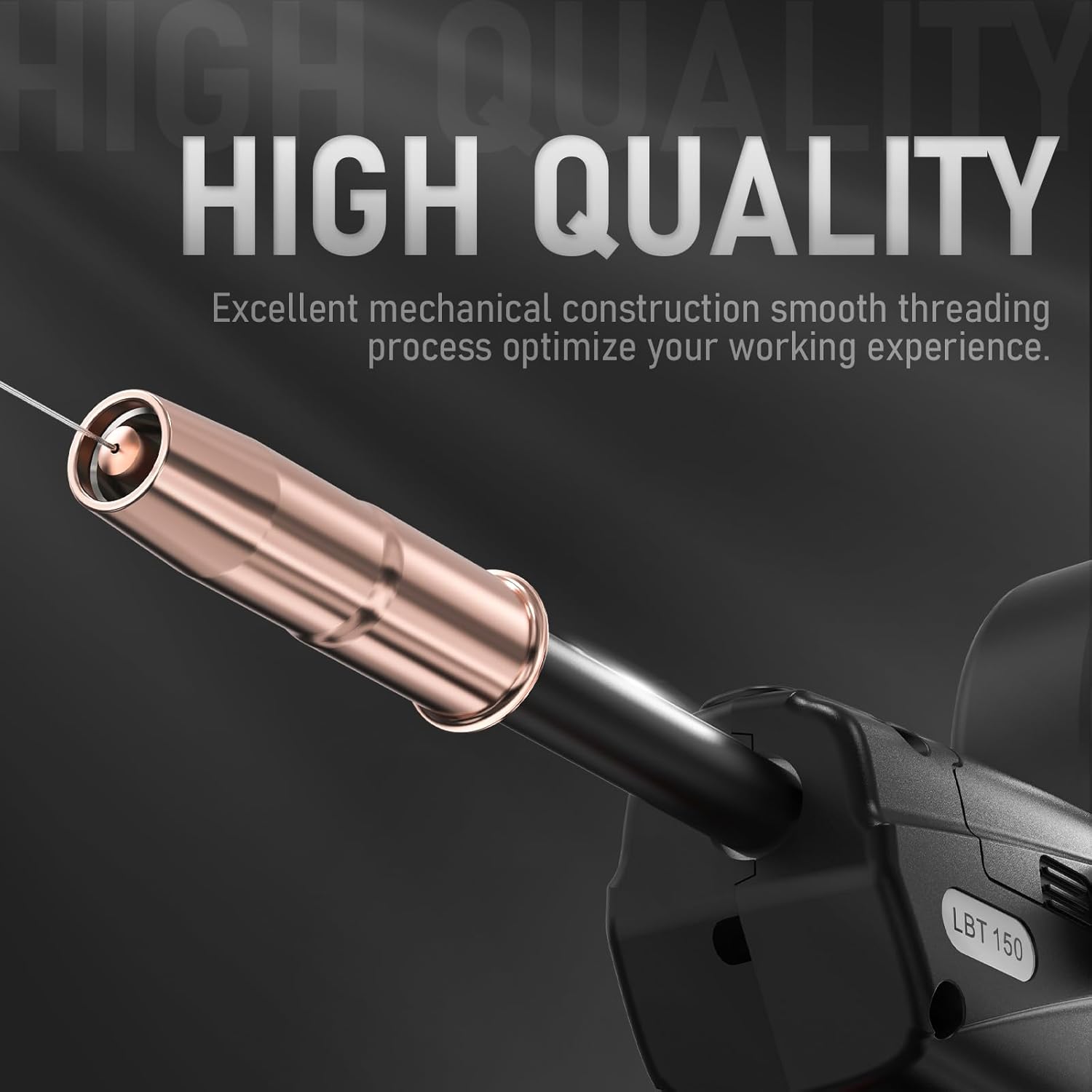 YESWELDER Spool Gun, 150A 10 FT Cable, Euro Connection Fits YESWELDER MIG-205DS (PRO)/MIG-185DS PRO Welder, Fits Tweco Welding Torch Head