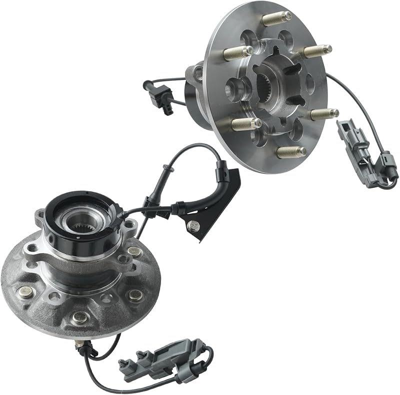 Detroit Axle - 4WD 2 Front Wheel Bearing & Hubs Assembly for GMC Canyon | 2004-2008 Chevy Colorado 2004-2008 GMC Canyon , Isuzu i-350 2006, i-370 2007-2008, 6 Lug w/ABS Replacment
