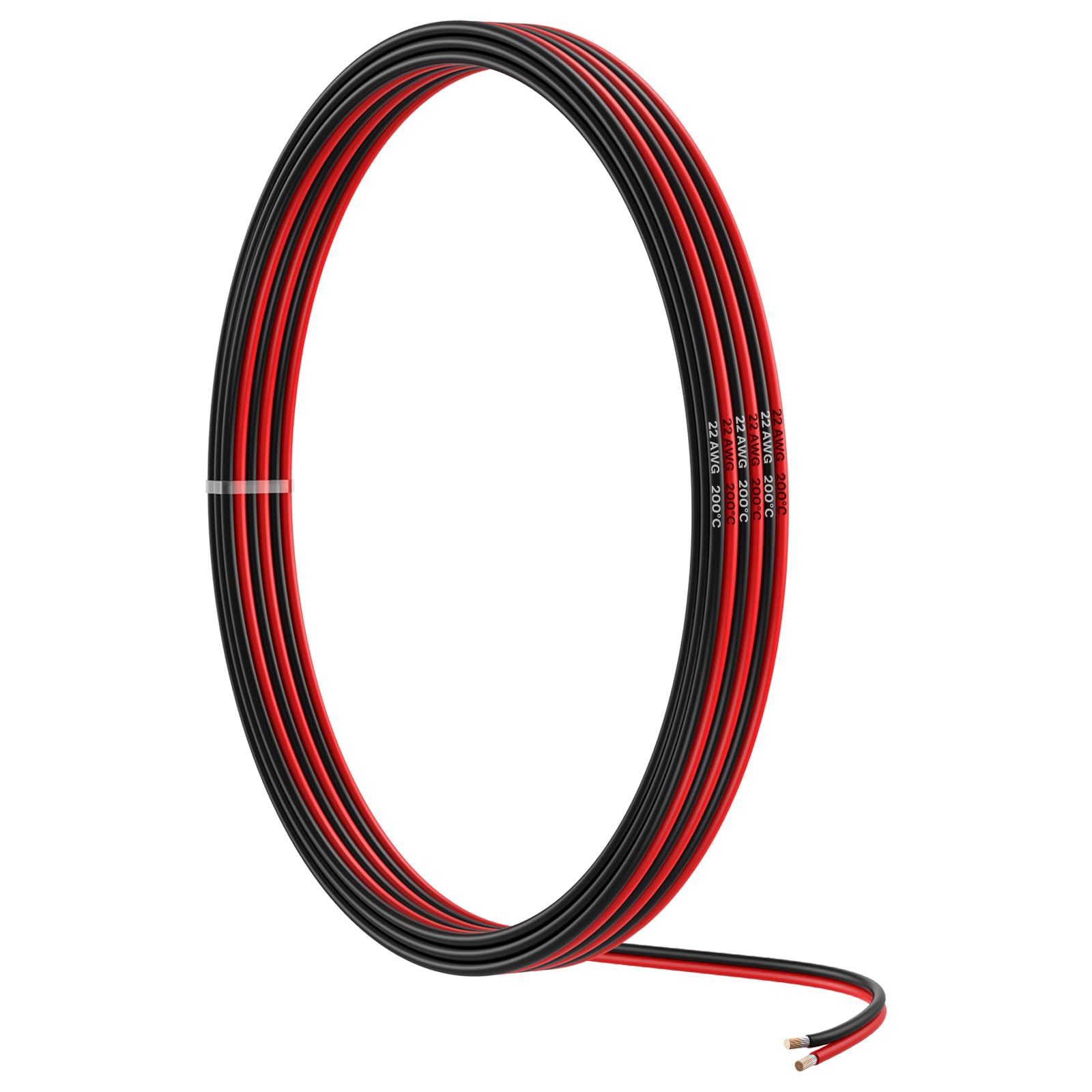 MMOBIEL 22 Gauge Electrical Wire Parallel - 22 AWG 16.4ft / 5m - Tinned Copper Cable - 2 Conductor Wire for Automotive Wire - Led Strips, Audio/Speaker Wire, Low Voltage Landscape Lightning, Lamps