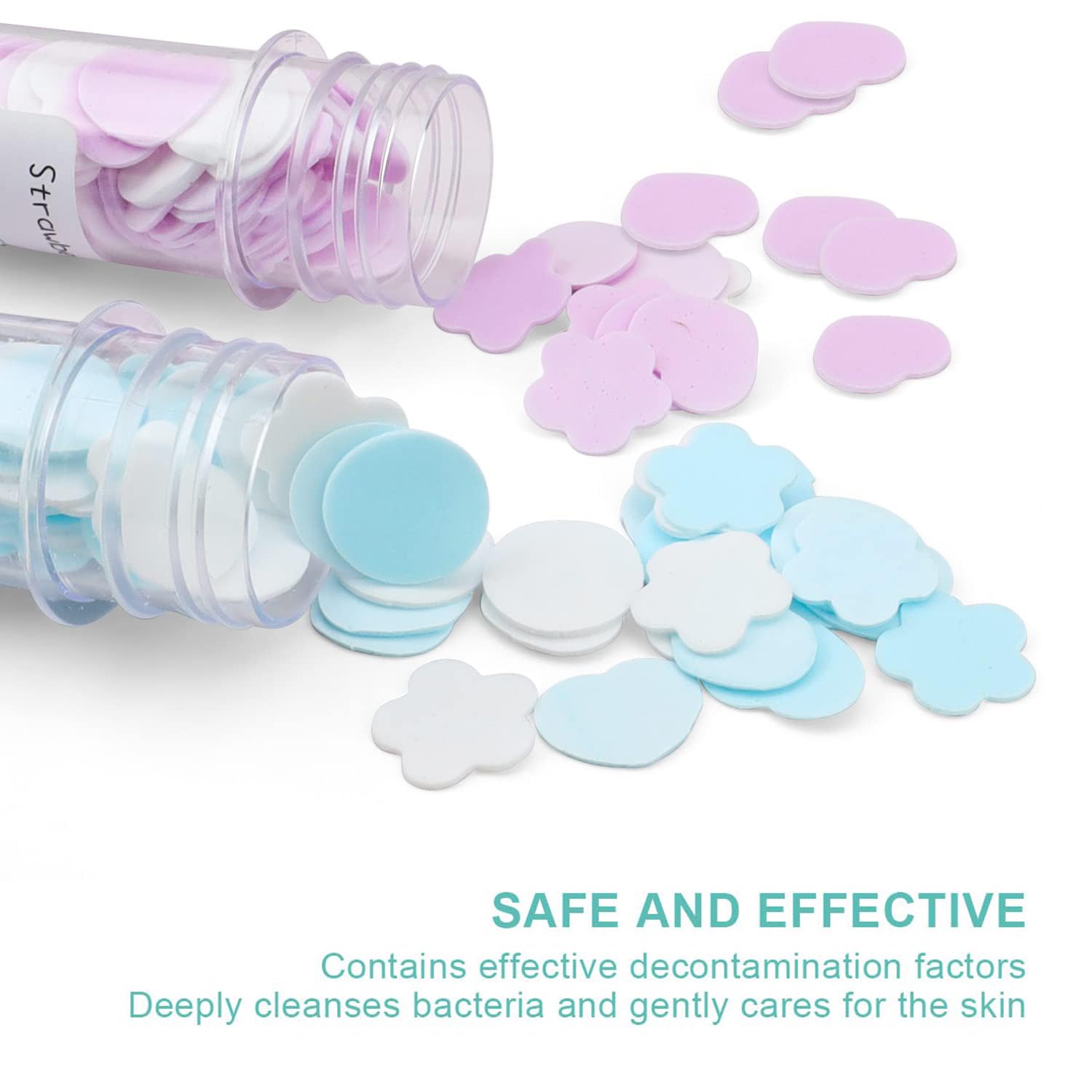 Fogli Di Sapone Di Carta HJIAMA - 6 Pezzi Per Viaggi E Ufficio | Design Con Motivi Floreali E Cuori - Foto 2