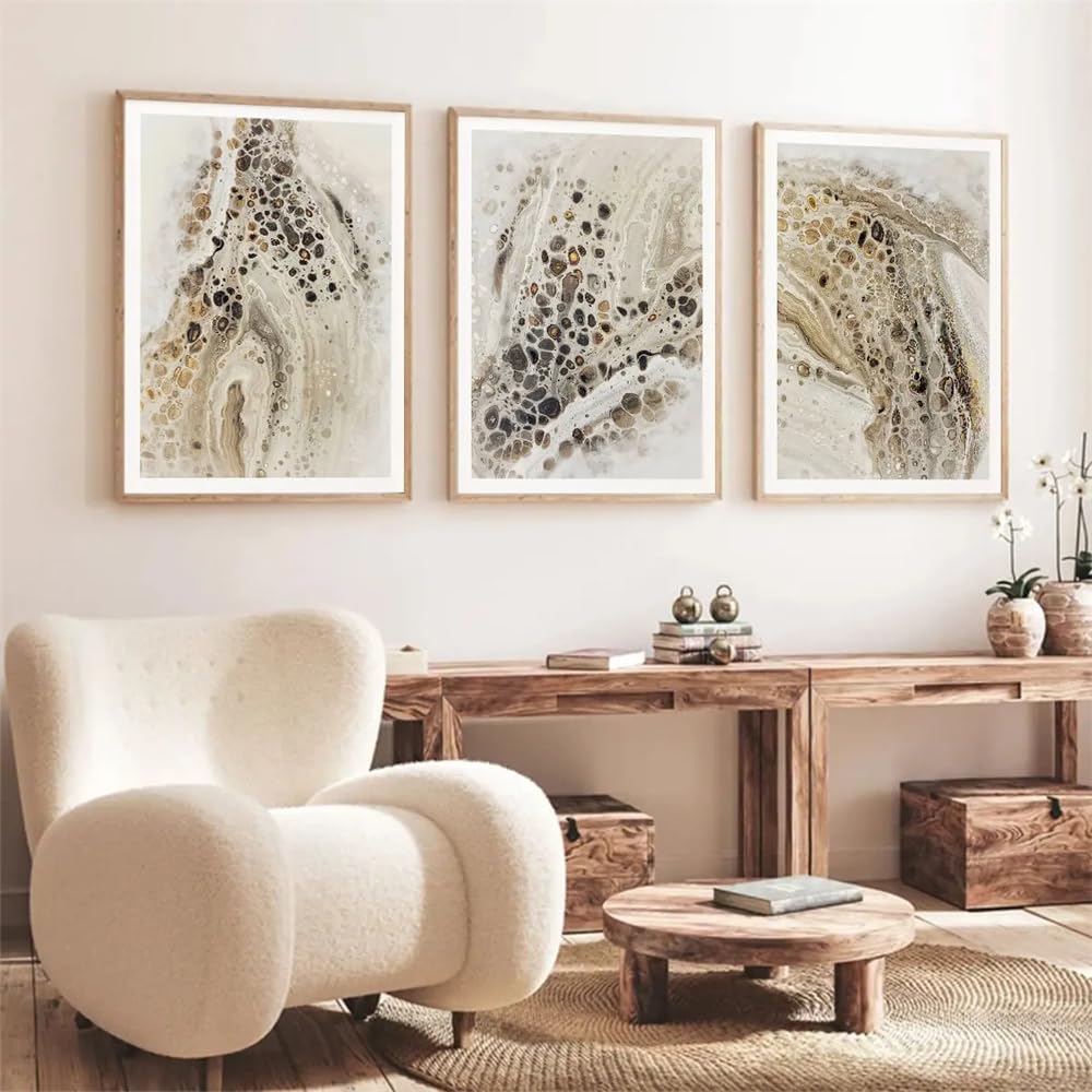 WUHBCZ Canvas Paints-Canvas Painting, Abstract Marble Pattern, Modern Simple Style Pictures for Living Kitchen Office Dining Room, Entrance Home Decor-60 * 80cm/3PCS (No Frame)