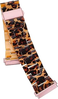 1Pc Pulseira Pulseira De Resina Pulseira De Relógio De Pulso Pulseira De Metal Pulseira De Resina Larga Pulseira De Relógio Criativa Pulseira De Pulso Leopardo Pulseira De Relógio