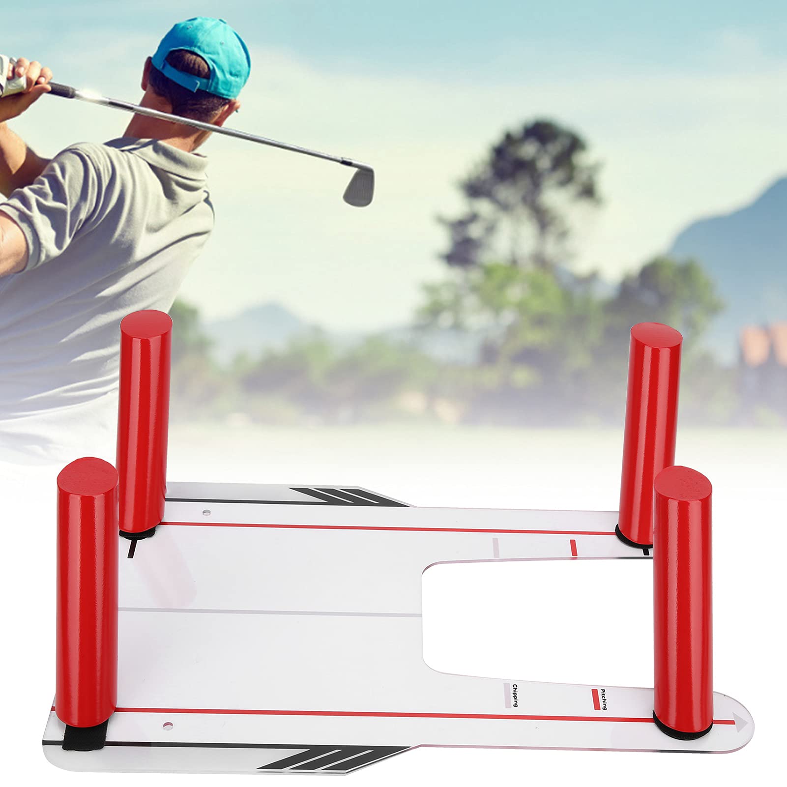 Entrenador de Swing de Golf Poner Tablero de Espejo PC Práctica irrompible Ayudas de Entrenamiento de Golf de Swing para Principiantes y Amantes del Golf Jugadores diestros Zurdos