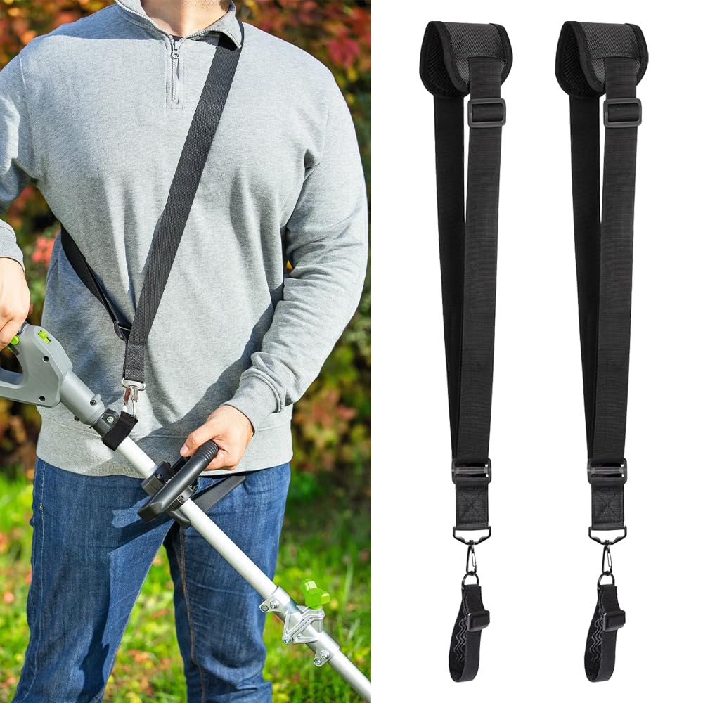 2 Piezas Correas de Hombro para Desbrozadora, Correa de Arnés de Podadora Ajustables Nailon Universal para Recortadora de Césped Cortador de Bordes Desbrozadora y Recortadora