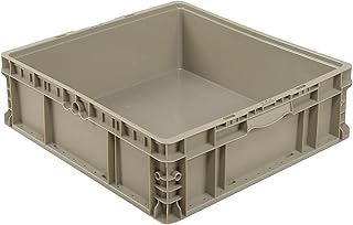 Monoflo Global Industrial Straight Wall Container Solid Gray, 24 x 22 x 7