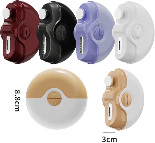 Miniatura 2 de Cortaúñas eléctrico, kit de lima de uñas eléctrico inalámbrico recargable por USB 2 en 1, cortaúñas automático, 2 velocidades, juego profesional de