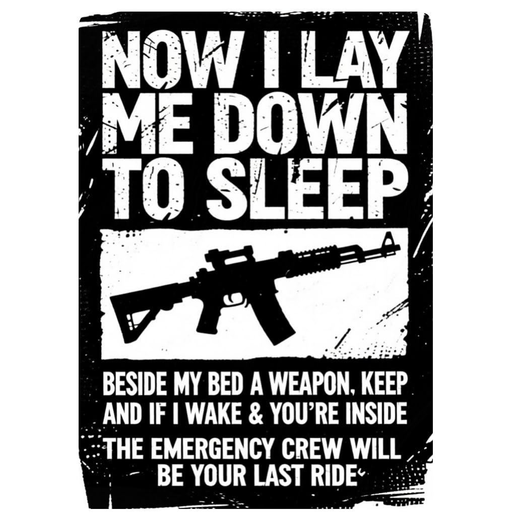 Now I Lay Me Down To Sleep Tin Sign, 8x12 Inch Decor