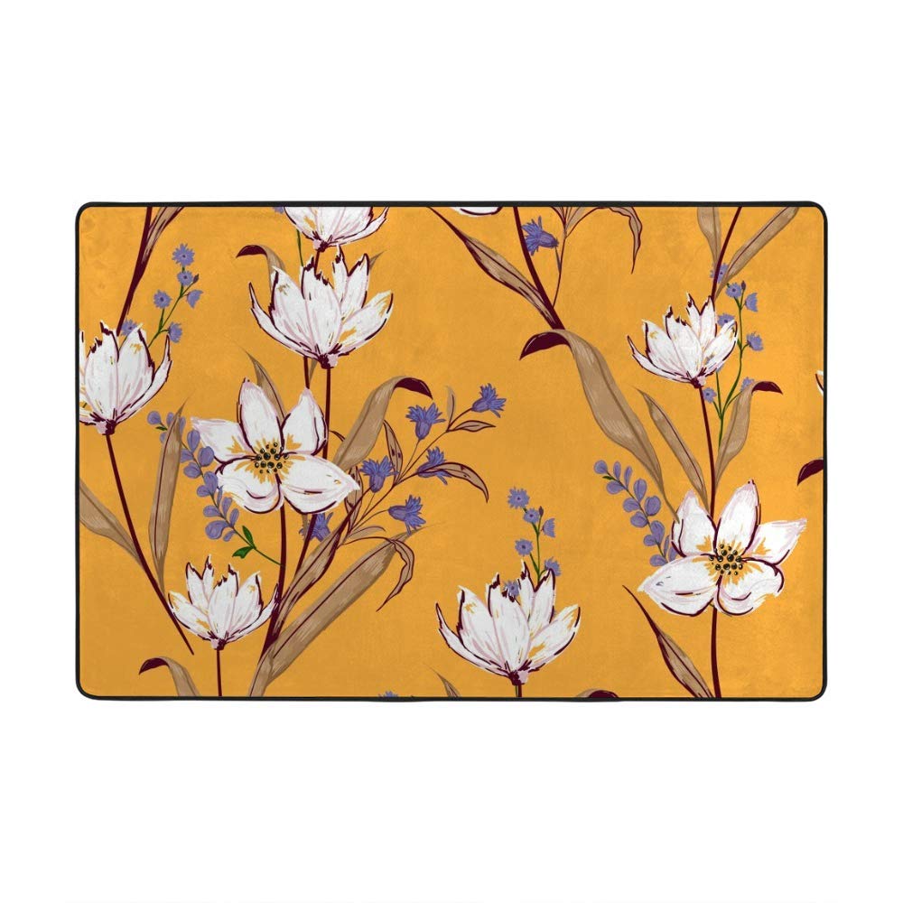 Grand tapis de jardin botanique pour terrasse et balcon