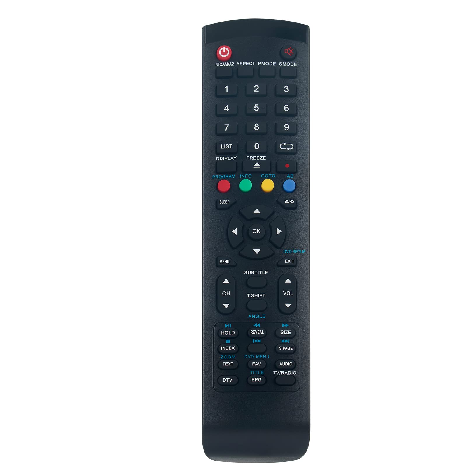 Telecomondo Sostitutivo Per TV Polaroid P32FPA0110A – Modello RC43137P, Nero, Wireless