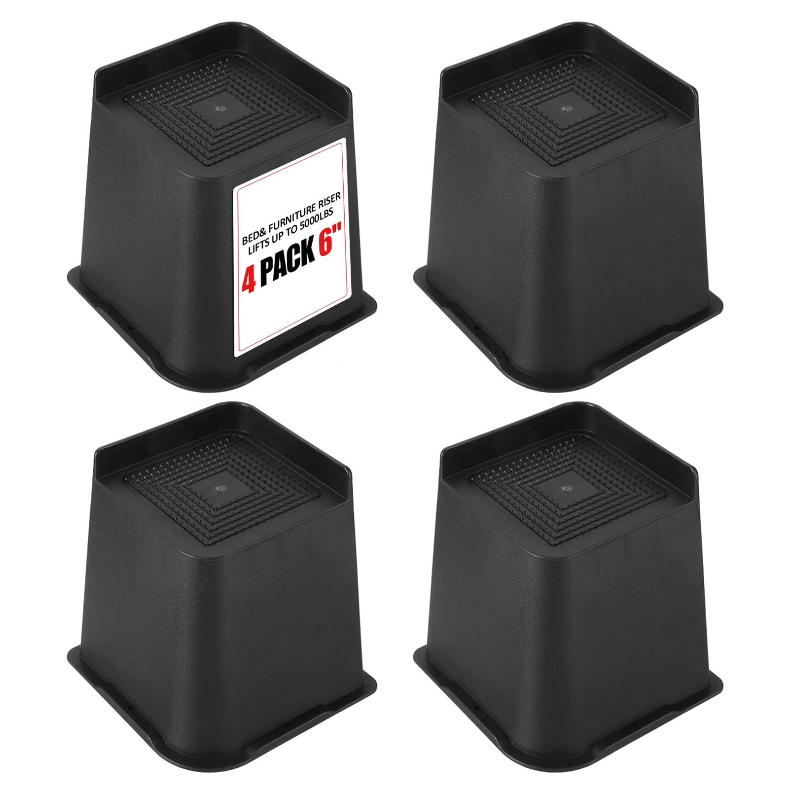 Buy Tocawe Bed Furniture Risers 6 Inch, Bed Frame Risers Heavy Duty