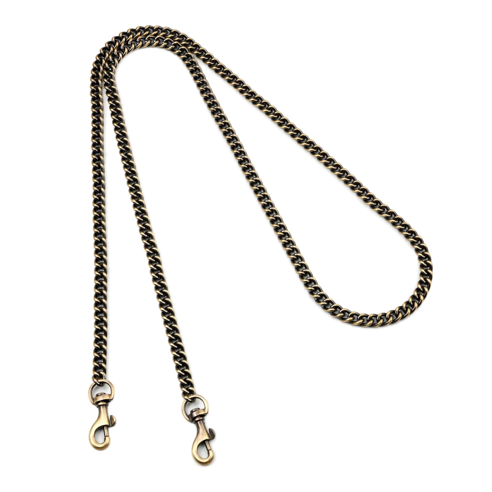 Belivceng Metal Aluminum Bag Chain Accessories for Shoulder Crossbody Handbag DIY Detachable Straps​​,Brass,120cm