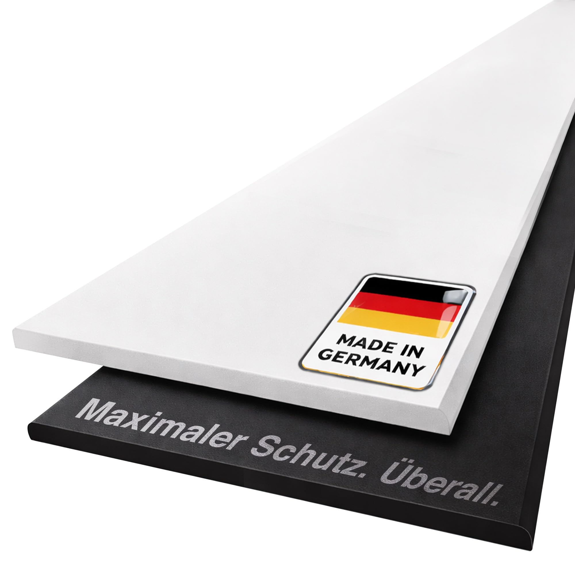 Rammschutz Wand Schutzleiste (2000x200x15mm, schwarz) – Robuster Kantenschutz aus PE-Kunststoff – Wandschutz für Gastronomie & Gesundheitswesen – Leicht zu reinigen & Lebensmittelbeständig