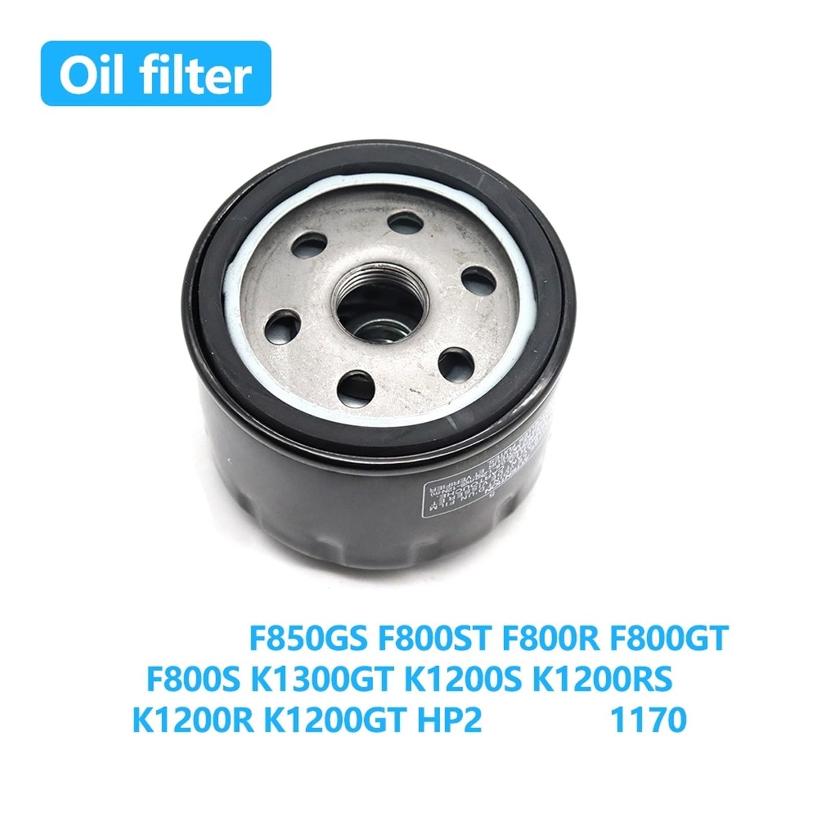 Filtr oleju samochodowego, Czarny filtr oleju silnikowego do BMW F800/F850/K1200/K1300/HP2/1170