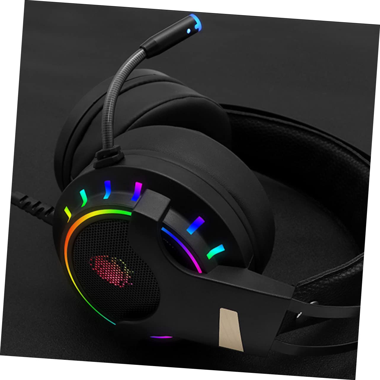 BESTonZON Cuffie da Gaming Rgb USB 7.1 con Microfono per PC