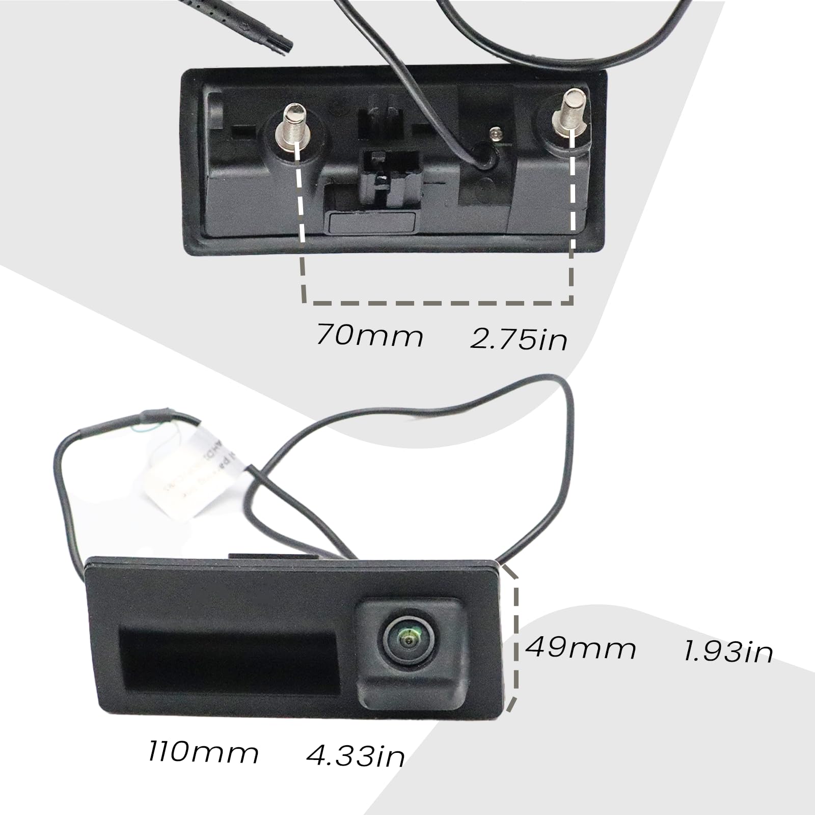 Cámara de visión Trasera dinámica AHD 1080P para Passat T0u-Areg Lavida Sagitar Phideon Caddy 4 Q3 Q7 A4 B8 S5 Q5 RS6 A4L A5 A8L S3 Cámara Trasera de Aparcamiento