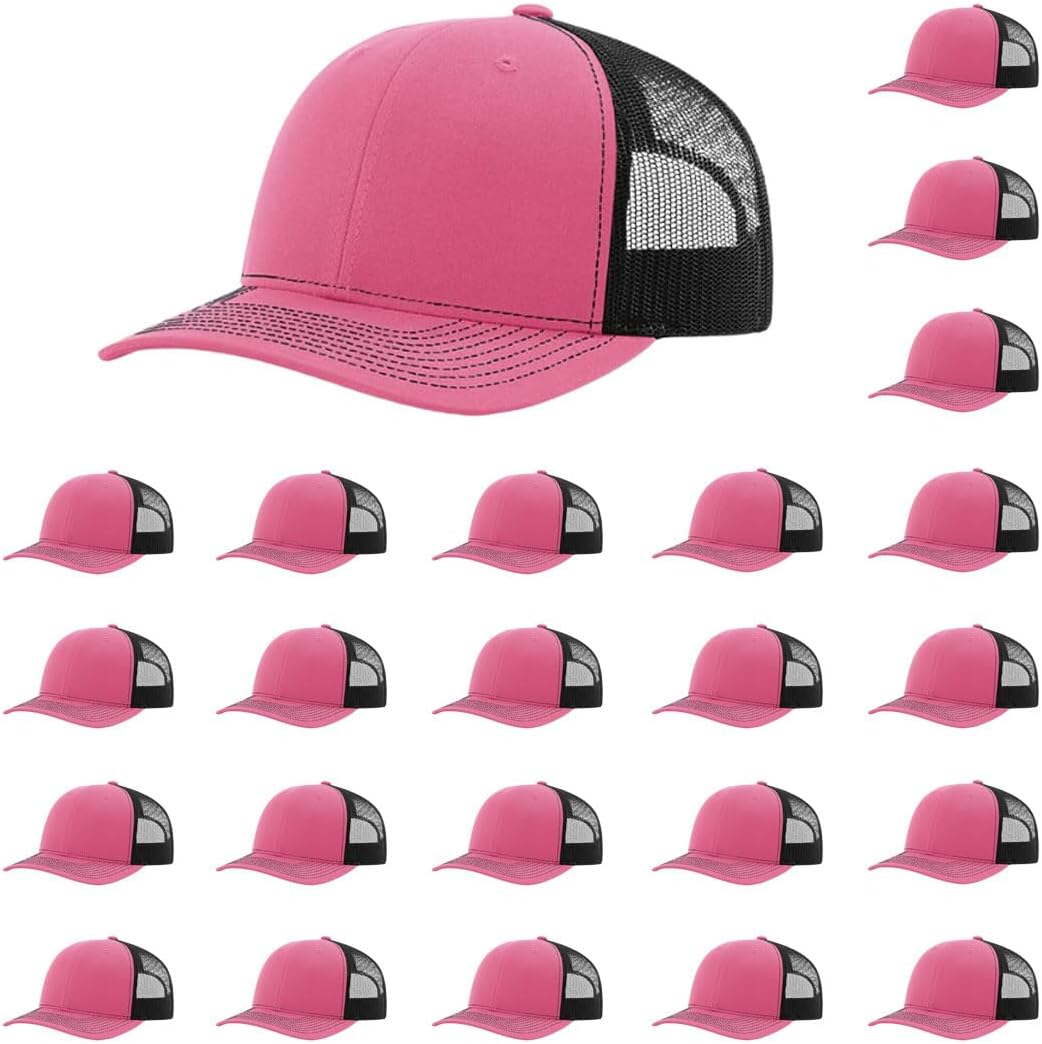 Richardson 112 Classic Six-Panel Adjustable Snapback Trucker Cap | Bulk Packs Available
