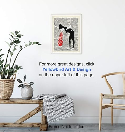 Miniatura 5 de Banksy Graffiti Dictionary Art - 8x10 Photo Print - Cool Unique Gift for Urban Mural Fans - Original Unframed Room, Home Decor, Wall Decoration