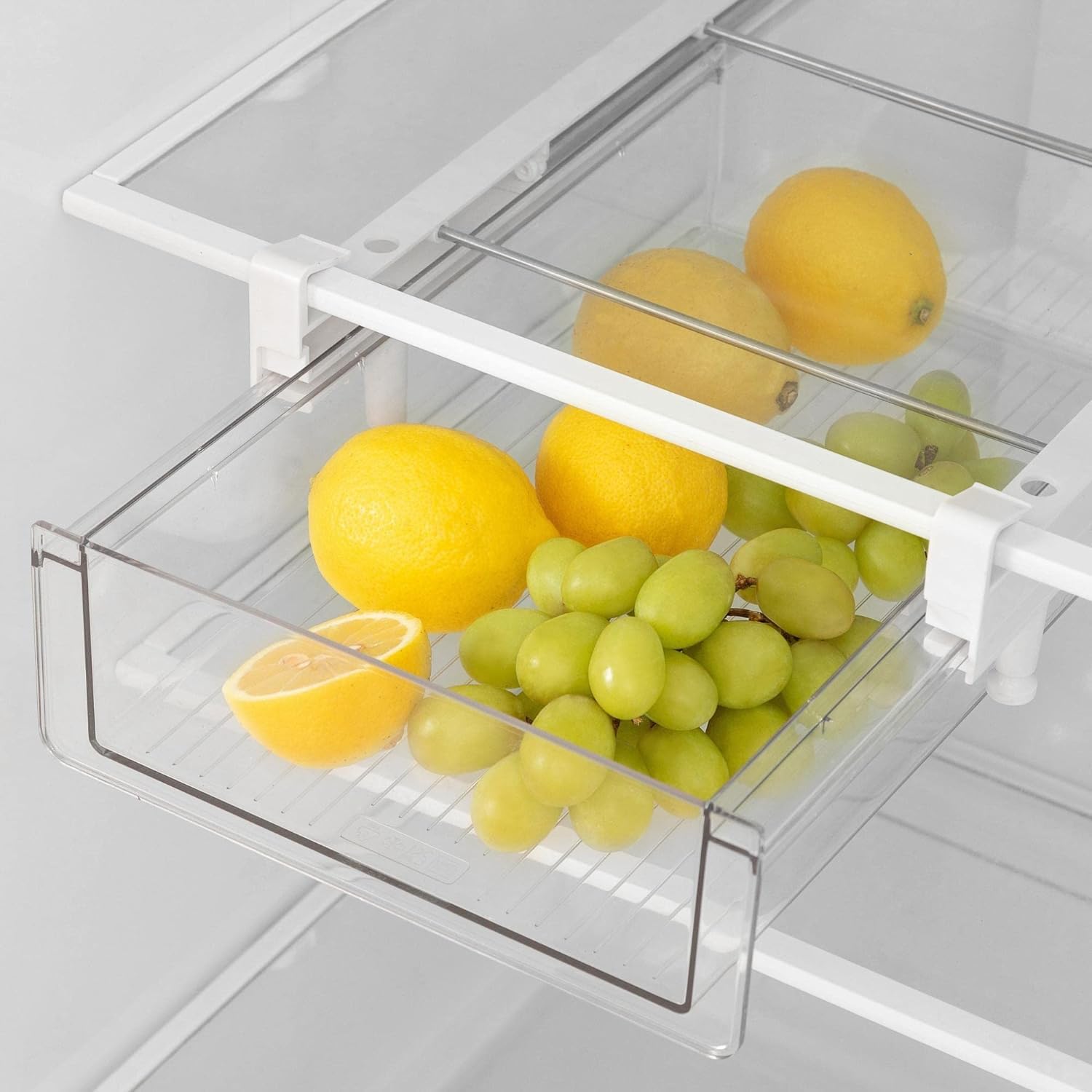 Organizador grande de cajones para nevera de 14 a 20 pulgadas, cajón inferior para refrigerador, XL