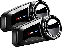 Vista 9 de QSPORTPEAK Kit de intercomunicación Bluetooth para casco de motocicleta, M2 1000M 5.0 Bluetooth sistemas de comunicación para casco de motocicleta