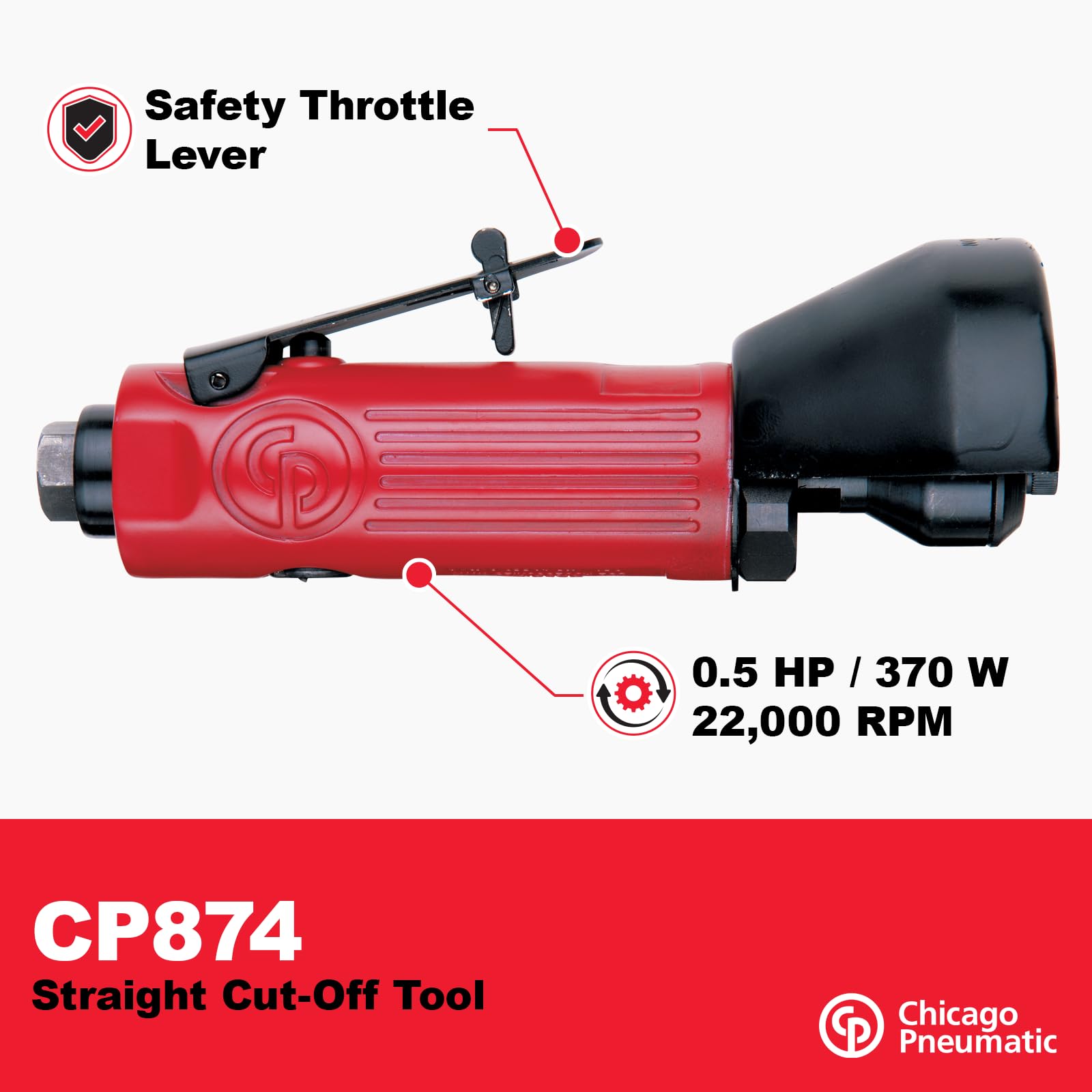 Chicago Pneumatic Air Cut-Off Tool - 3 Inch -2 Chicago Pneumatic Air Cut-Off Tool - 3 Inch -2