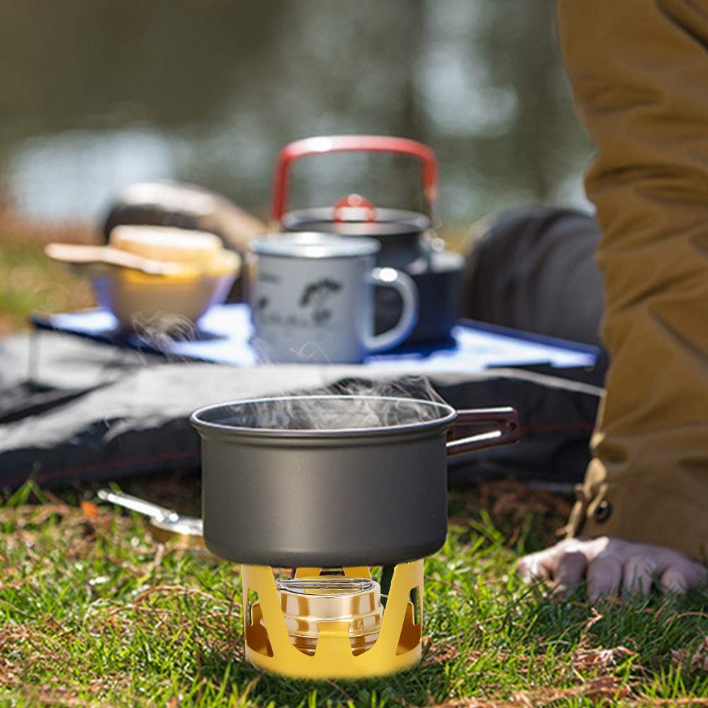 STUFA PORTATILE TIPO diviso stufa a gas picnic campeggio all'aperto stufa da cucina EUR 37,14