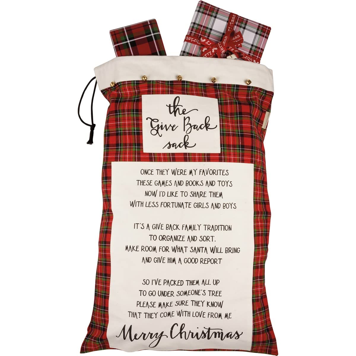 Santa Sack hotte de Noël solidaire et écologique pour partager le bonheur des fêtes ensemble
