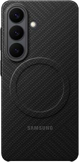 Samsung Carbon Magnet Smartphone Case EF-KS942, Hülle für das Galaxy S26, Handy-Hülle mit Magnetring zur Anbringung von Zubehör, Schutz Case, stoßfest, dünn und griffig, Black