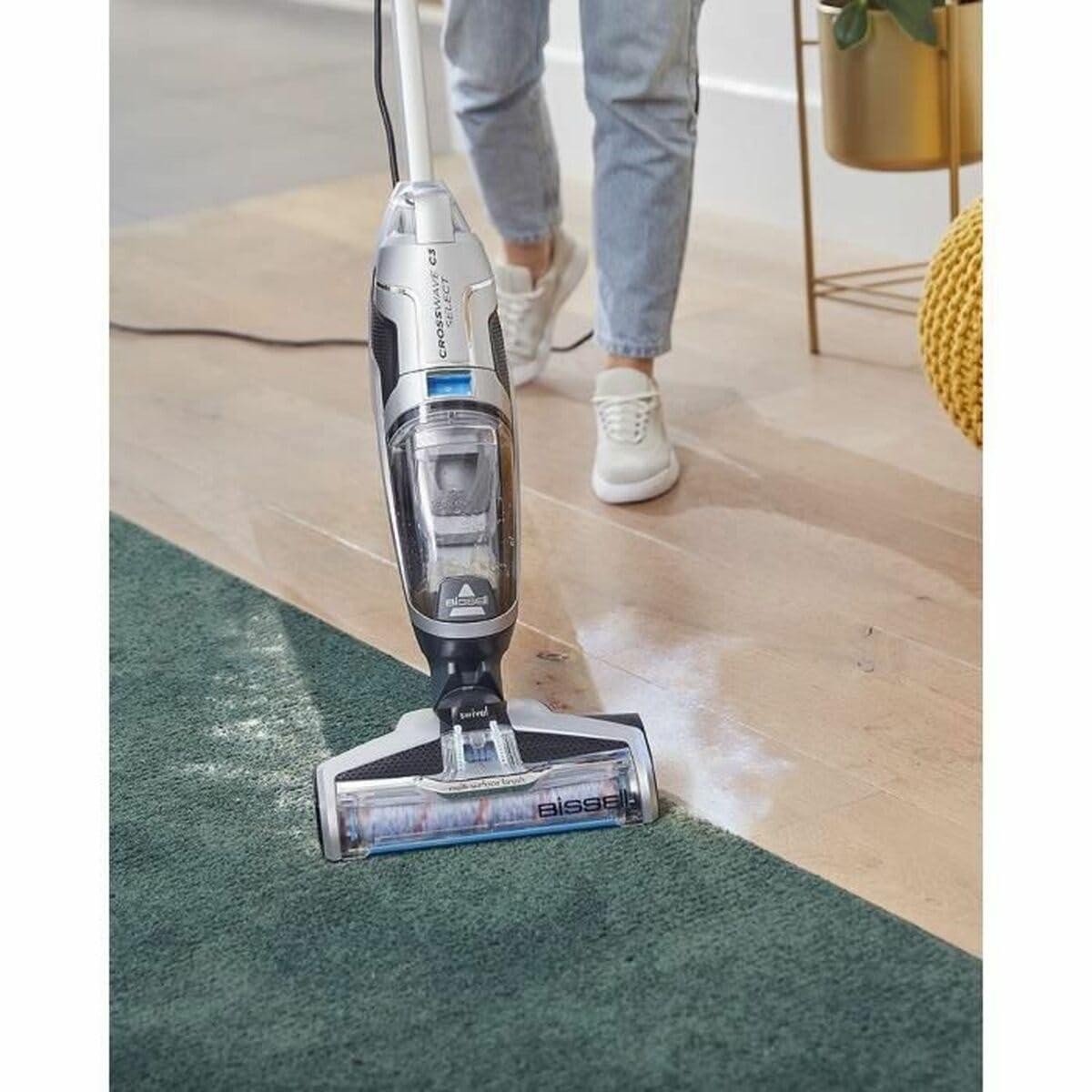 Bissell CrossWave C3 Seleziona 3551N - Rondella aspirapolvere 3 in 1 - pulizia multi -surface - ciclo di autoxtotage - potenza 5