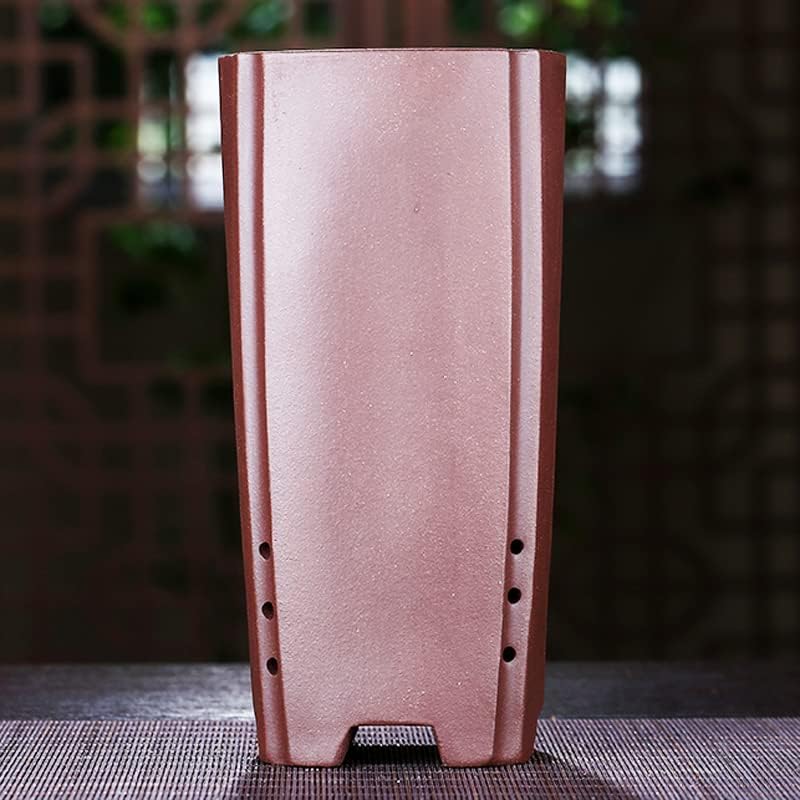 Miniatura 6 de CYMUS - Maceta para bonsái de arena morada, tubo de alta tracción, maceta para orquídeas, simple, retro, transpirable, maceta Zisha