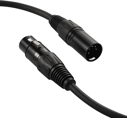 Miniatura 7 de MFL. Cable DMX de 5 pines de 20 pulgadas a cable DMX de 3 pines (macho de 3 pines a hembra de 5 pines) Cable XLR macho a hembra para iluminación de