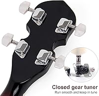 Vista 2 de Kmise, Juego de banjo profesional de 5 cuerdas, tamaño completo (Remo Drumhead)