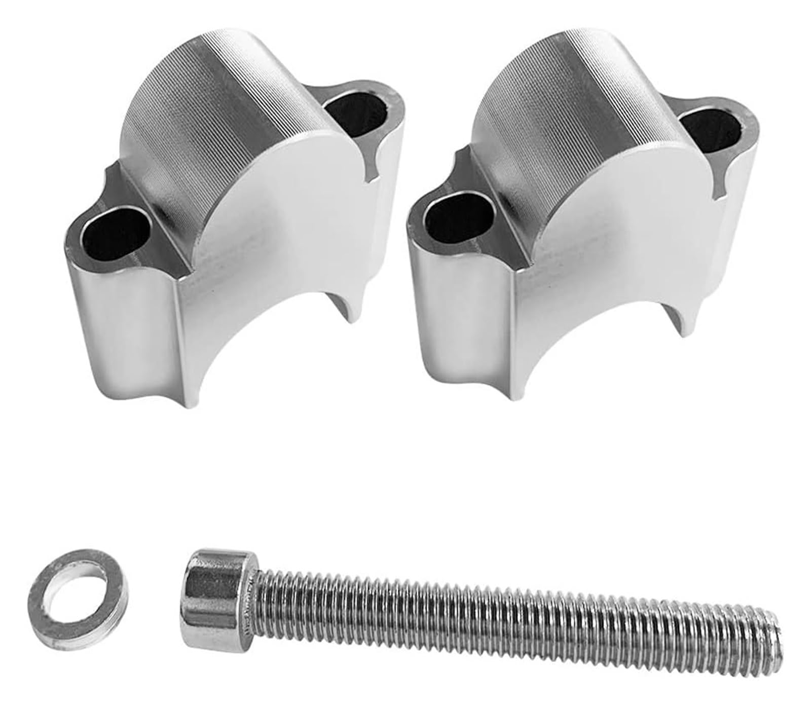 para 7/8 1-1/8 Pulgadas Manillares De Motocicleta 22/28 Mm 1 Par Abrazaderas para Manillar Elevadores De Manillar Elevadores Aluminio CNC Universal Alzas Manillar Motocicleta(22mm)