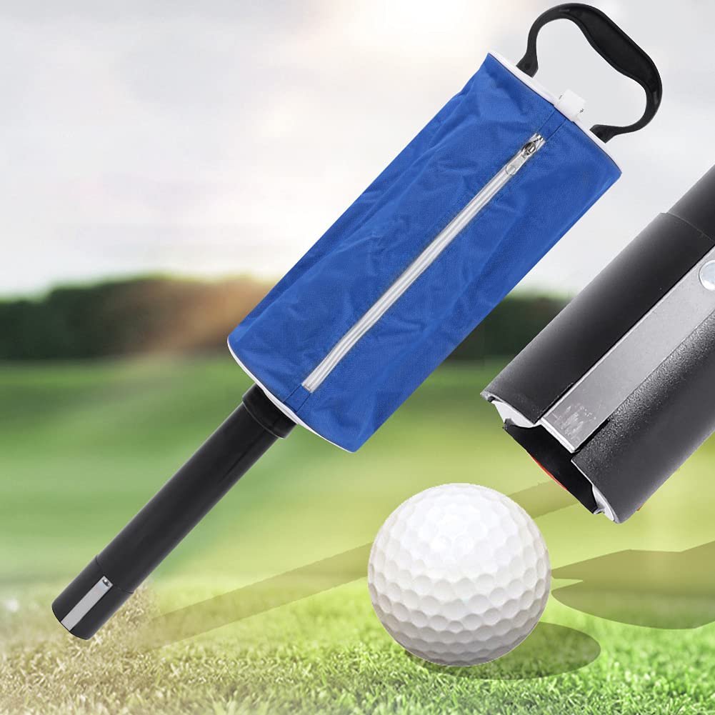 Golf Pick -up -Tasche, Halten Sie 70 Bälle, tragbare Golf -Shag -Tasche Golfball Retriever Ball Sagger Picker Accessoire mit abnehmbarem Aluminiumlegierrohr