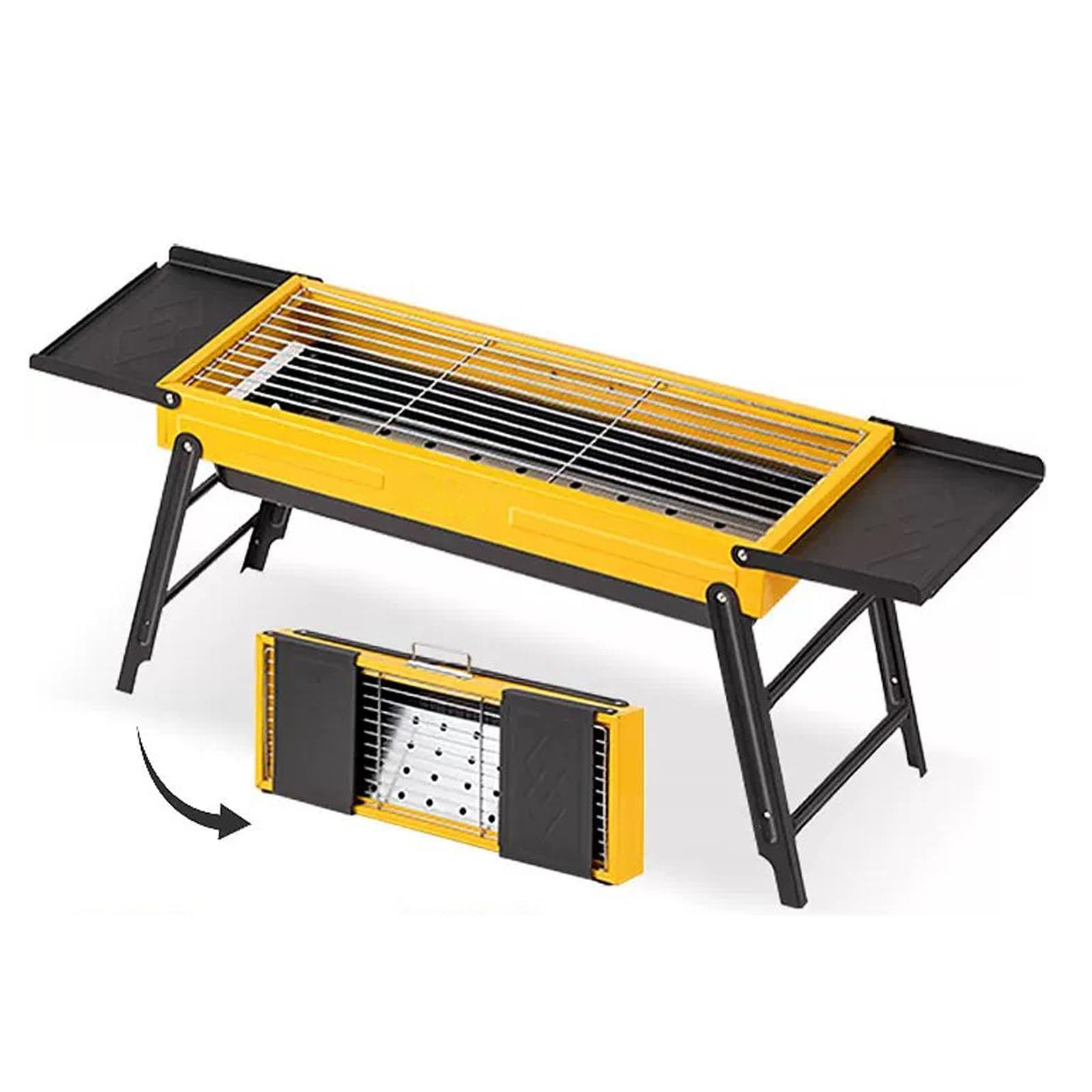 Barbecue charbon pliable extérieur pour pique-nique et camping entre amis
