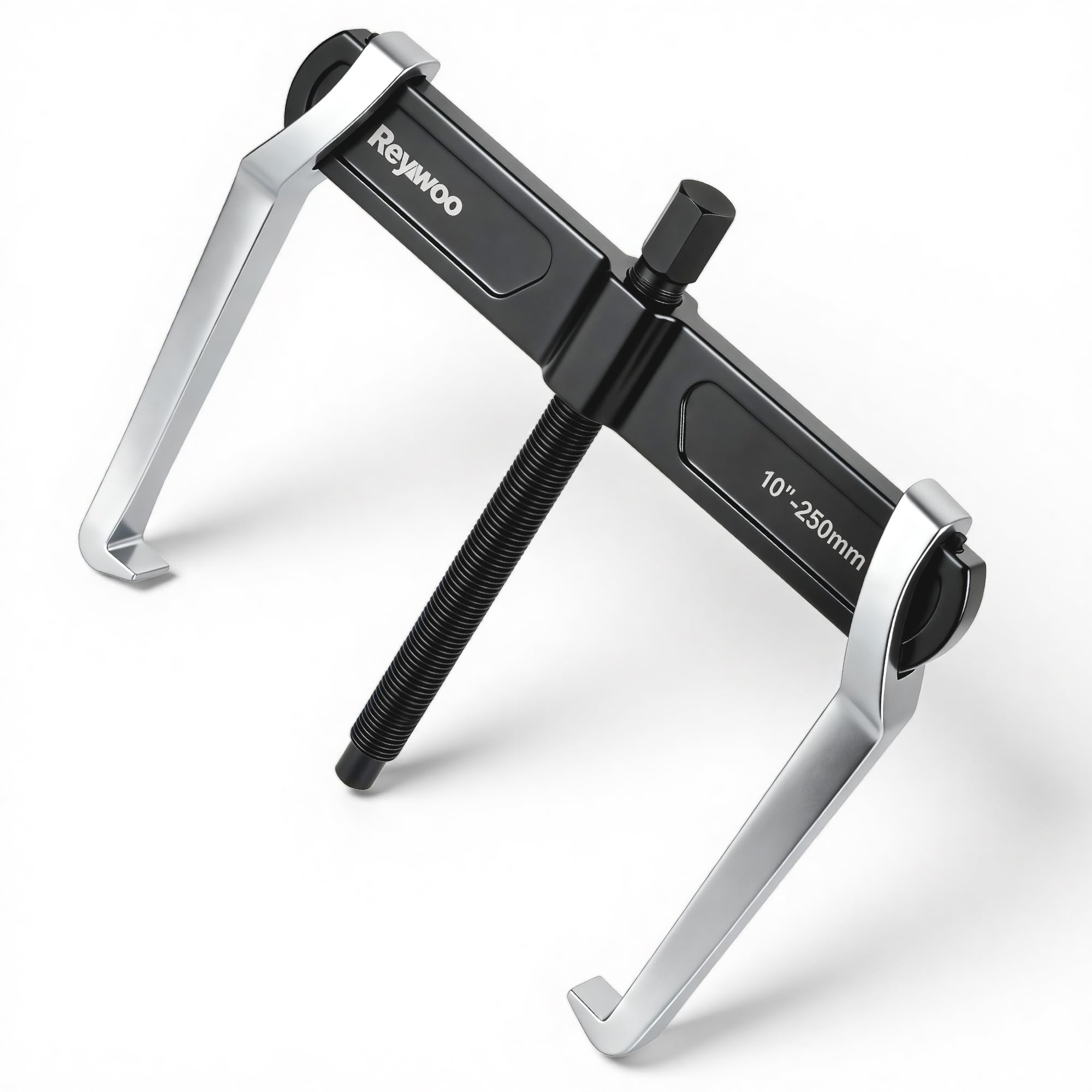 Reywoo Extractor de Engranajes de 2 mandíbulas de 10 Pulgadas y Extractor de rodamientos, Herramienta Ajustable de Acero CR-V con mandíbulas Reversibles para tracción Interna Externa, Elimina poleas