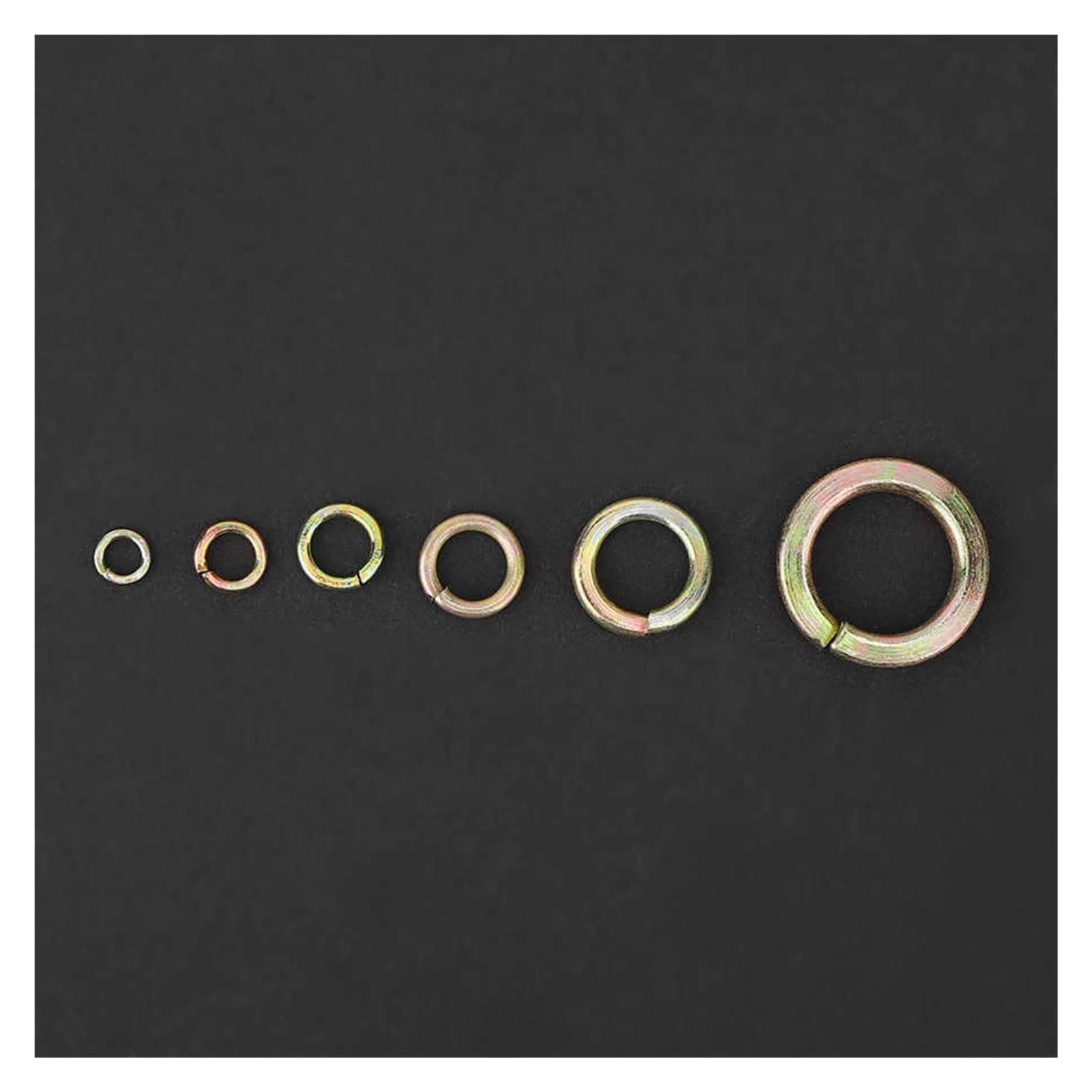 SSIMOO 800 Uds M3/M4/M5/M6/M8/M12 juego de arandelas de resorte de acero fuerte junta elástica arandela de bloqueo combinación surtido Kit con caja de almacenamiento kindly