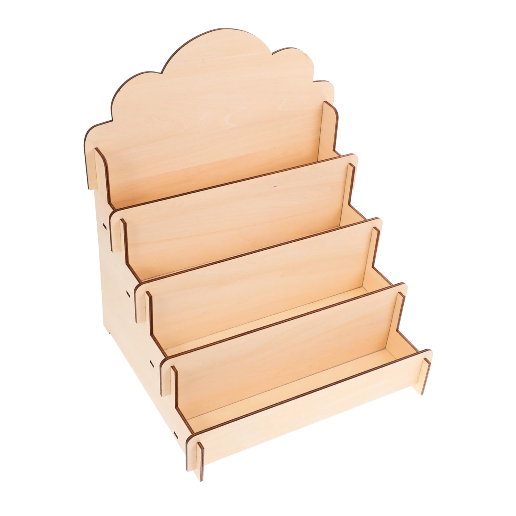 ULTECHNOVO Présentoir Bois pour Cartes de Vœux Porte-Cartes à Plusieurs Niveaux Présentoir pour Cartes Postales et Petits Objets